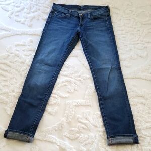 🌻7 For All Mankind Dark Blue Ankle Jeans